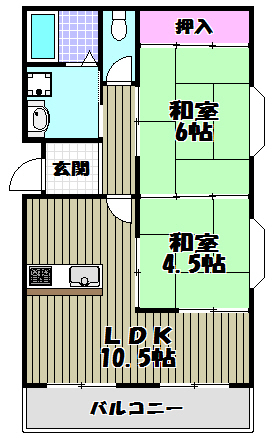 AXIS JUNⅡ番館 間取り