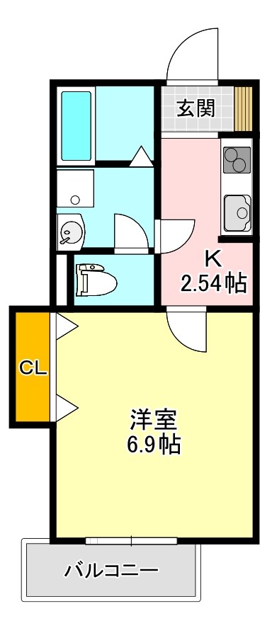 YTSハイツ若松町PART1 間取り