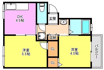 ハートランド北野田 間取り図