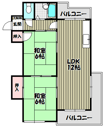 サンセルジュ深井 間取り図