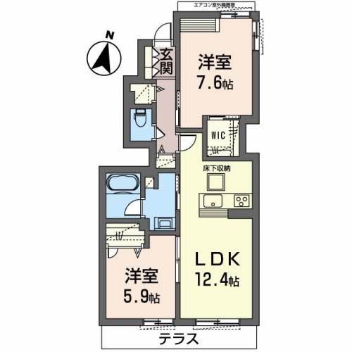 シャーメゾン　東茱萸木 間取り図