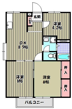 エステートピア楡 間取り図