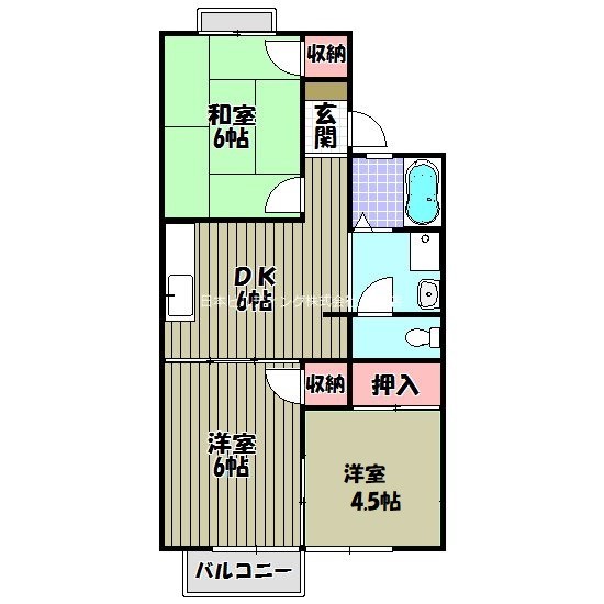 フォーリストハイムＡ棟 間取り図