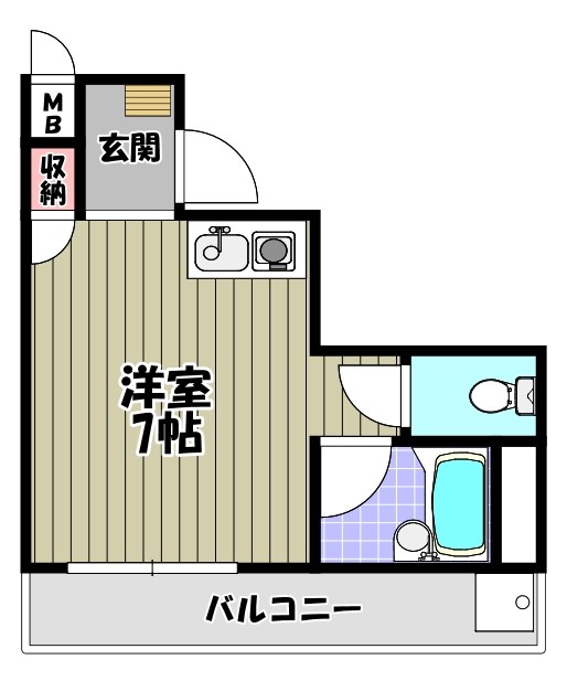 スカイ南花台 間取り図