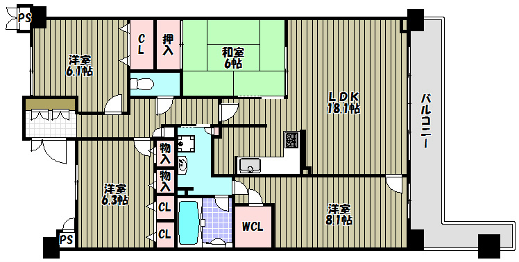 堺・泉北光明池城山公園シンシア 間取り図