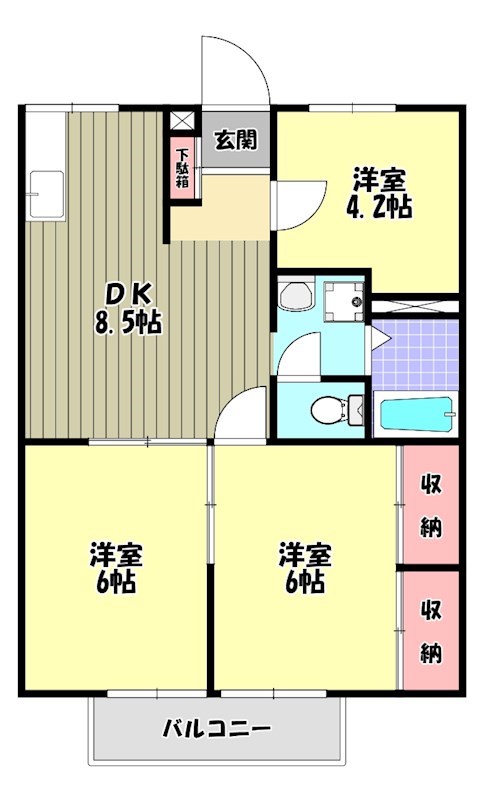 エステートピア桐 間取り図