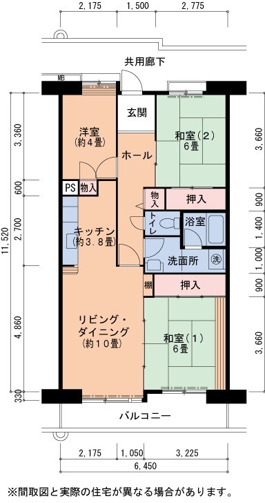 ＵＲ藤沢台中央 間取り図