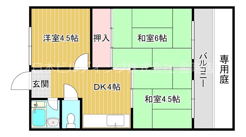 小田第二マンション 間取り図