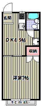 サニーハイツスタニ 間取り図