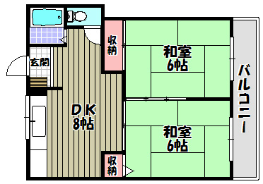 ハイツ中西 間取り図