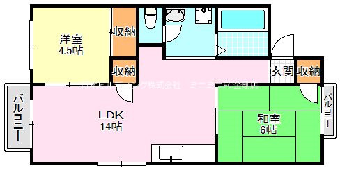 パークハイツ加太 間取り図