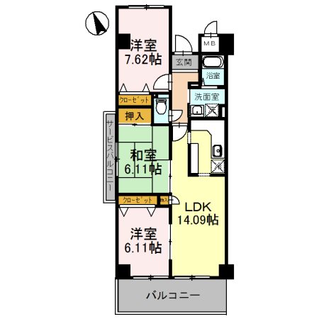 ラ・メゾンＭＳⅡ 間取り