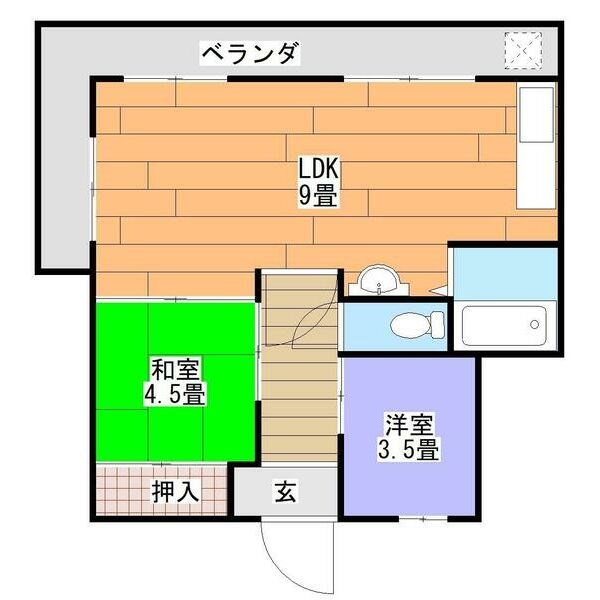エスポワールイワタ 間取り図