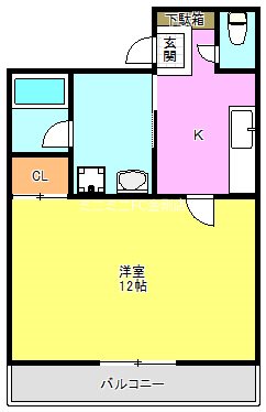 アンソレイユⅡ 間取り図