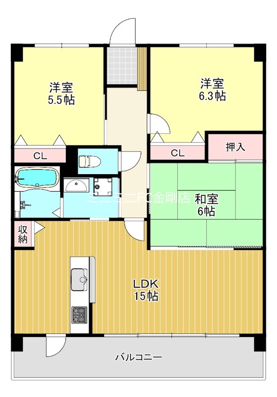 エバーランドシティ新・泉北5番館  間取り図