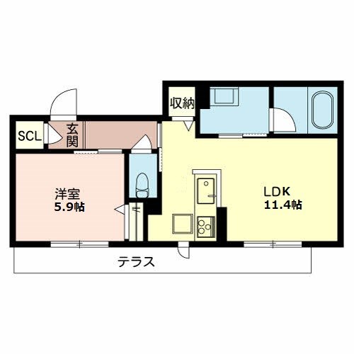 シャーメゾン槐 間取り図