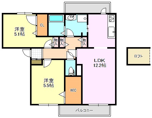 カーサ・ミーアⅡ 間取り図