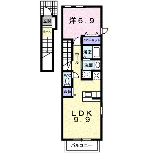 クリプトメリア　アヴェニュー 間取り図