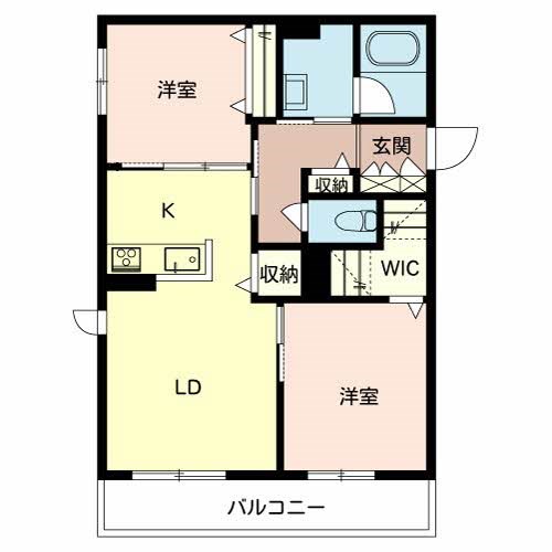 シャーメゾン大野芝 間取り図