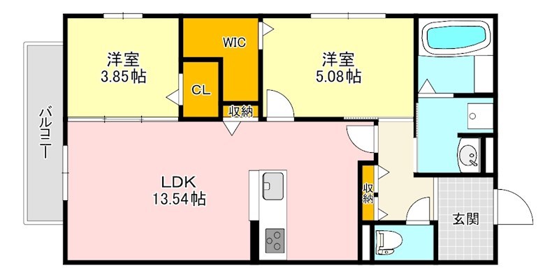 エーデル自由丘Ⅲ 間取り図