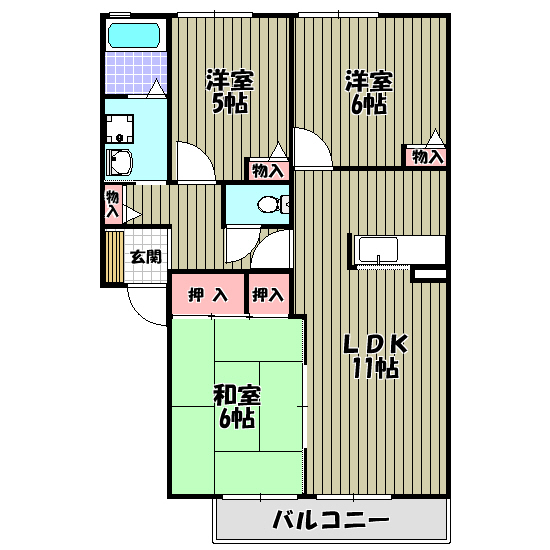 グリーンベル 間取り図