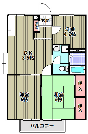 エステートピア楡 間取り図