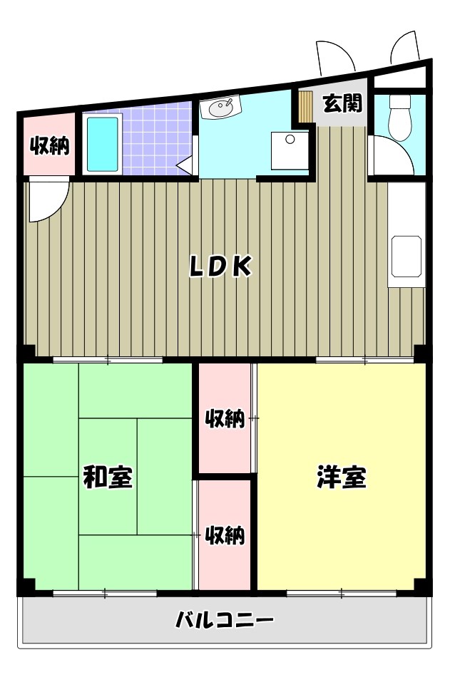 滝谷ユタカハイツ 間取り図