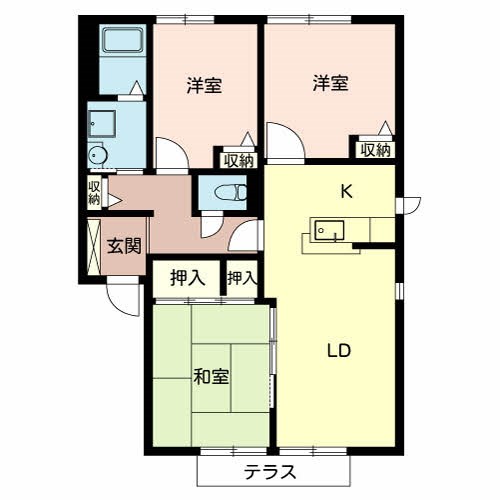 ドミール錦 間取り図