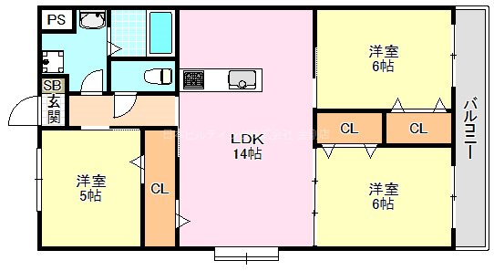第3山内マンション 間取り図