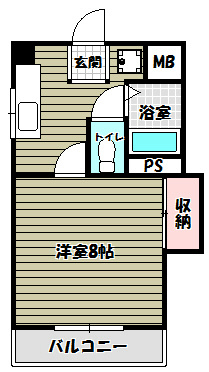 エレガントハイツ 間取り図
