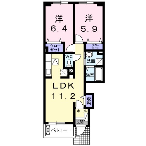 カーサ　イナバ 間取り図