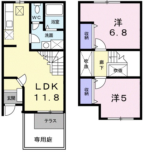 キャピタルリッチＢ 間取り図