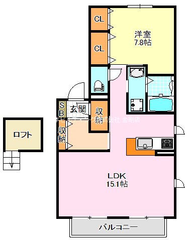 カーサ・ミーアⅡ 間取り図