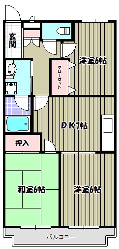 グランソレイユ深井 間取り図