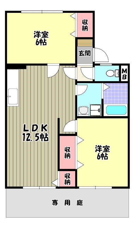 ファミリーハイツＴ・Ｙ 間取り図