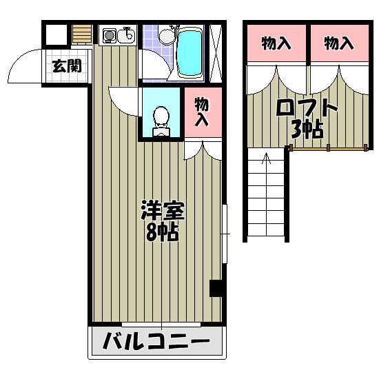 アプティ２番館 間取り図