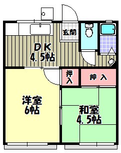 森本ハイツ 間取り図