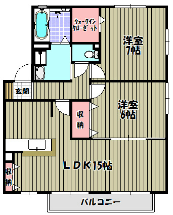 ウィルモア狭山　B棟 間取り図