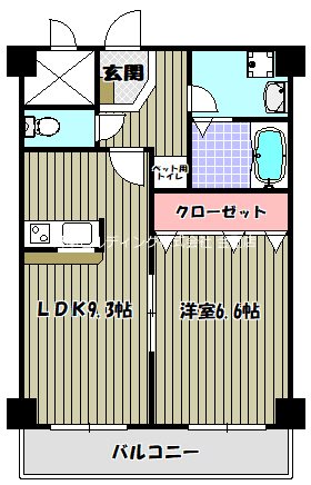 アンジュ　リヴェール 間取り図