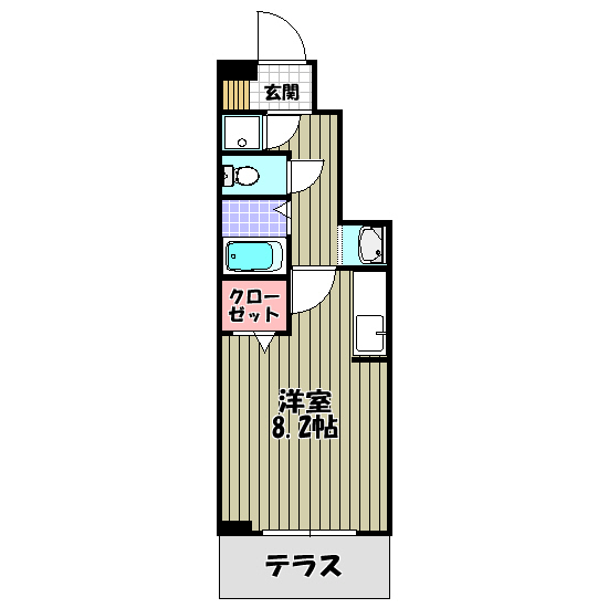 フルールふじさわ台 間取り図