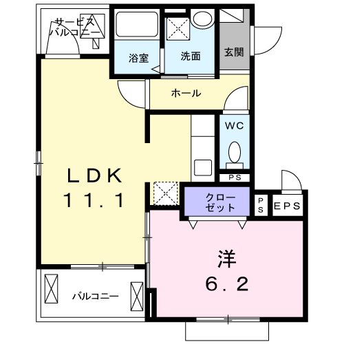 ホームズ豊田　ウエスト 間取り図