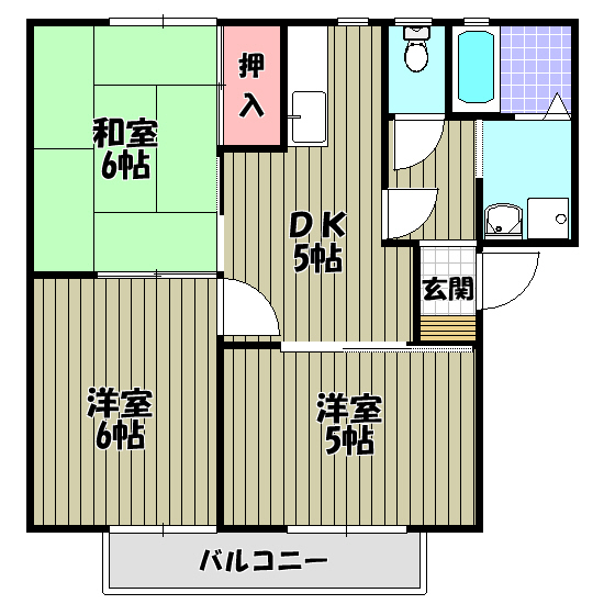 パークハイツC棟 間取り図