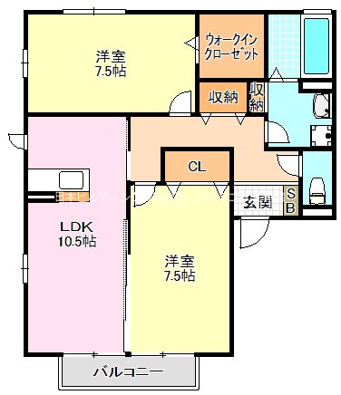 プランドールソフィアA棟 間取り図