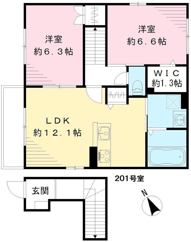 KOYAMA　HeightsⅡ 間取り図