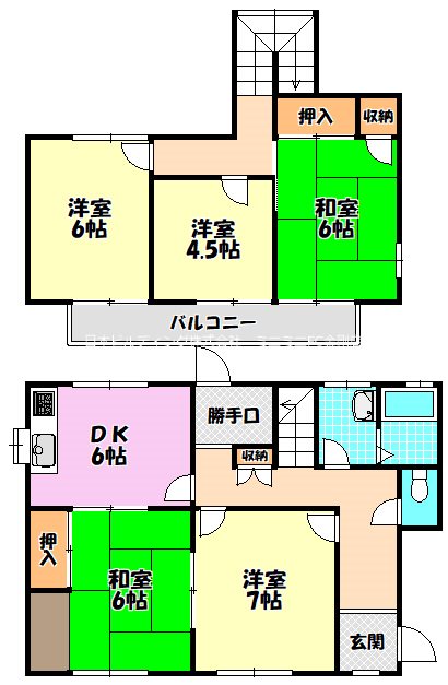 緑ヶ丘北町戸建  間取り図