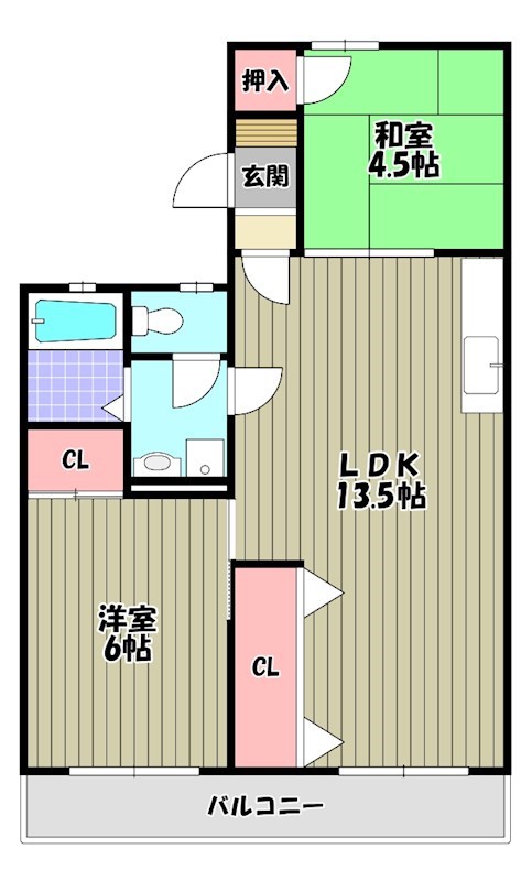エルハイツ金剛 間取り図