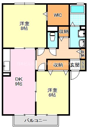 ガーデンハウス明正B棟 間取り図