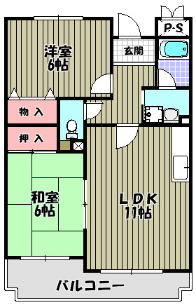 サウスヒル泉ヶ丘 間取り図