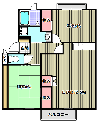グランシャリオA棟 間取り図