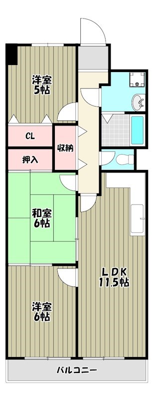 パストラルのぞみ野 間取り図